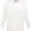 Long sleeve pilot shirt - White - 17