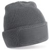 Recycled original patch beanie - Graphite Grey - One size