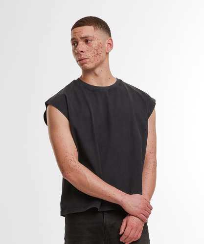 Vintage cropped heavy sleeveless tee