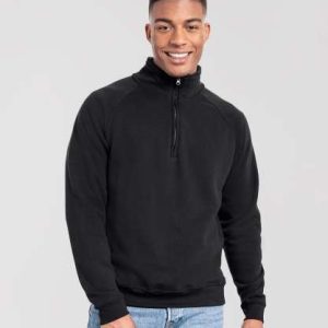 Iconic premium zip-neck sweat